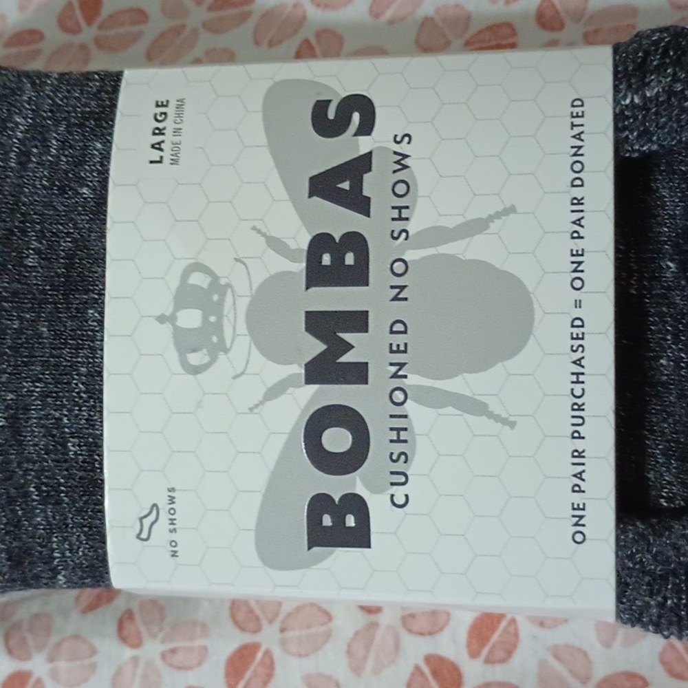 Bombas 4 Pack Women's Large No-Show  Cushioned Socks